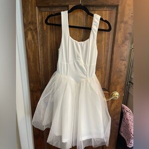 Elegant White Tulle Dress